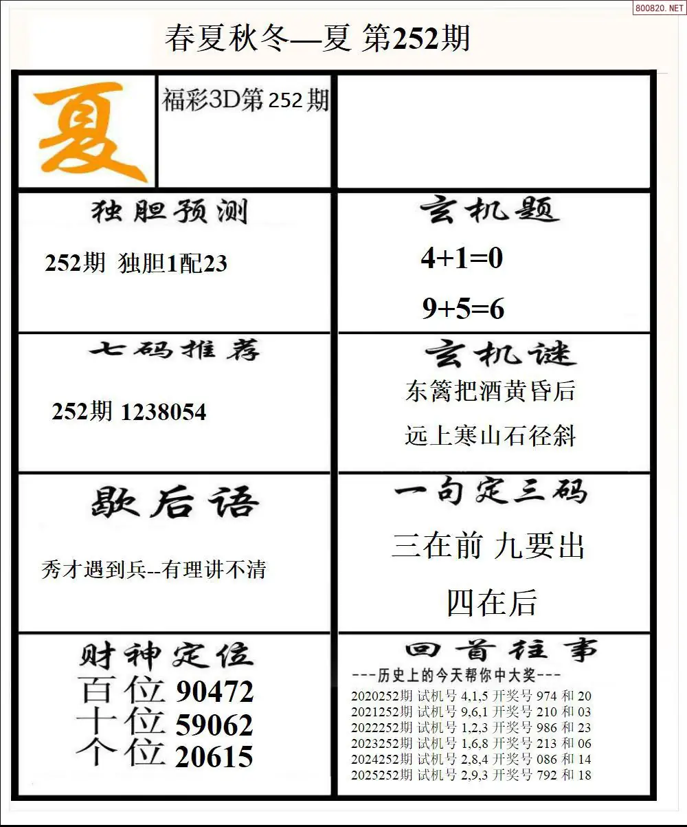A190春夏秋冬2版