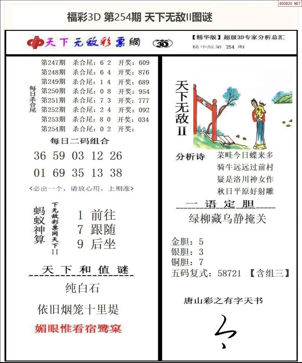 A1793D天下荐彩1
