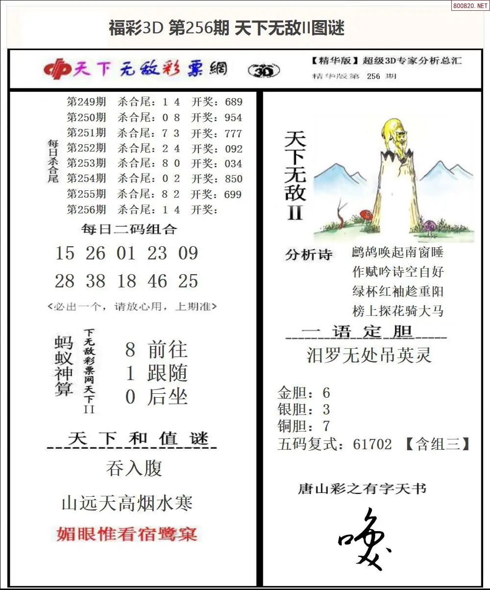 A1803D天下荐彩2