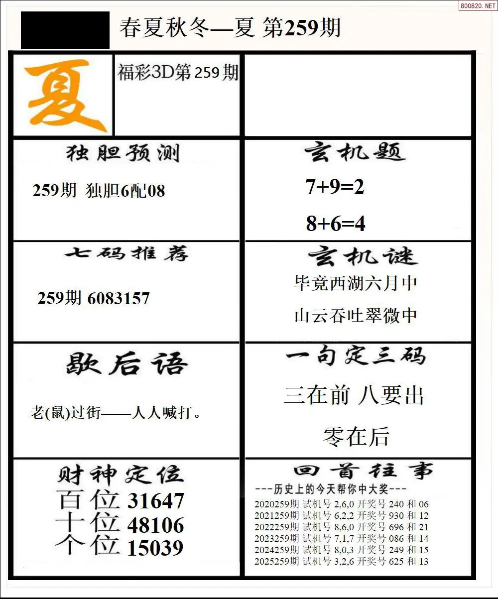A190春夏秋冬2版