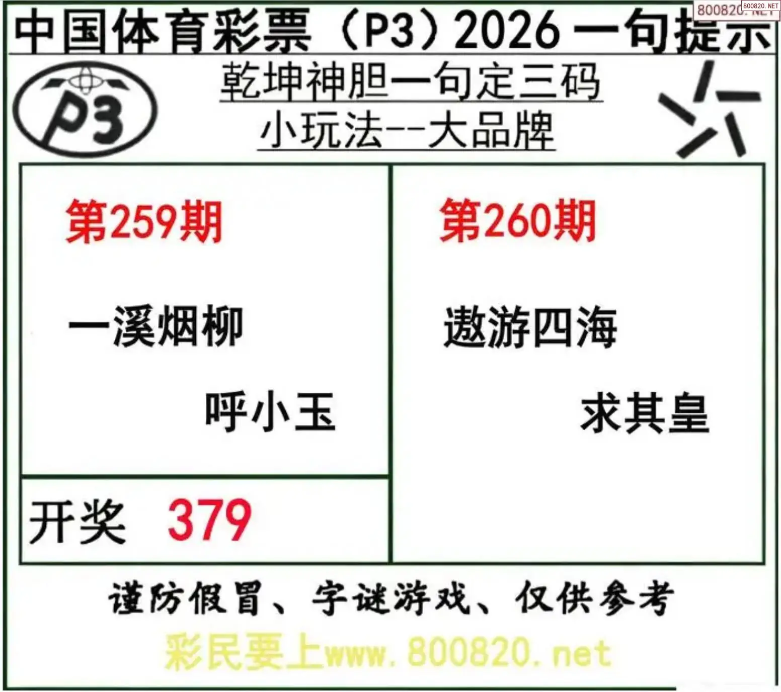 乾坤一句定三码
