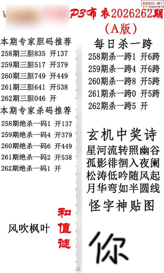 p3牛彩布衣A版