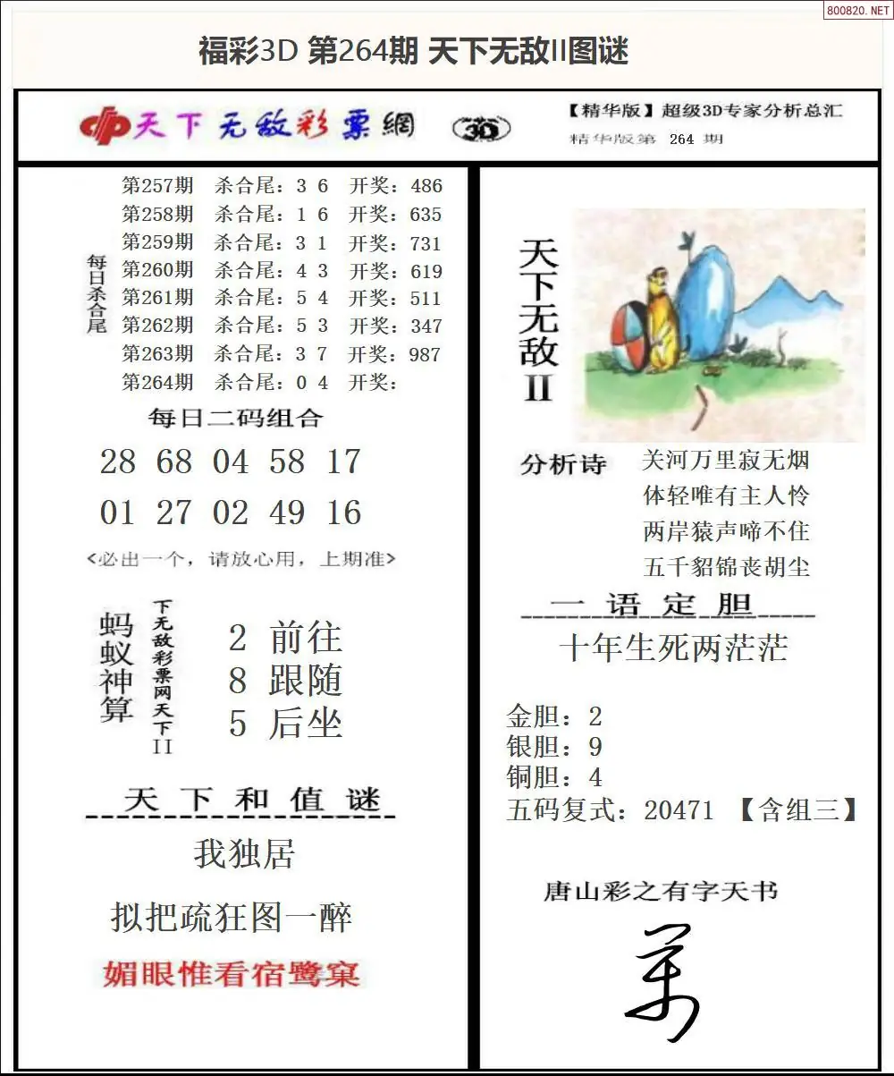 A1803D天下荐彩2