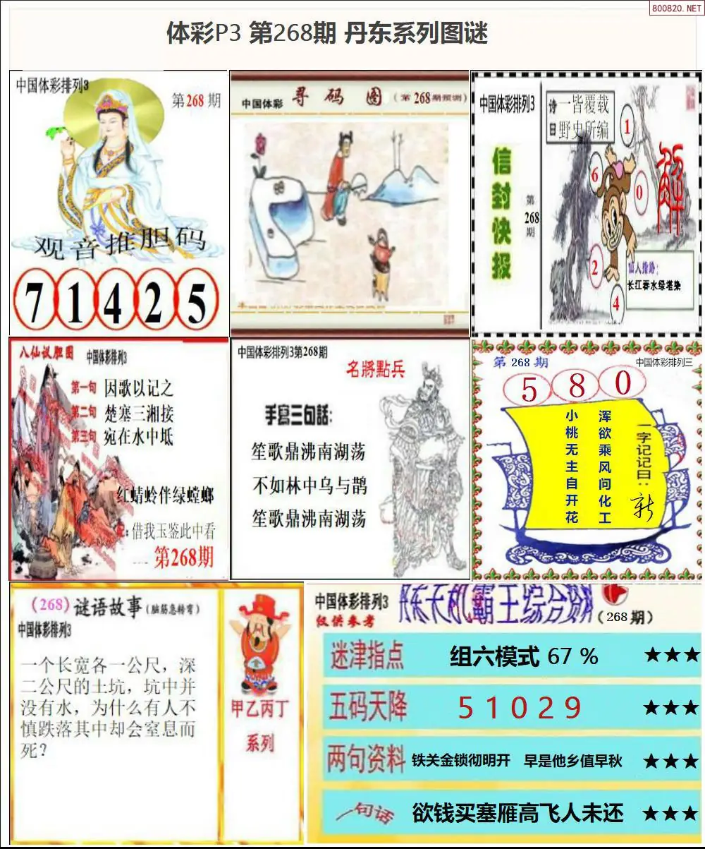 丹东P3系列图谜