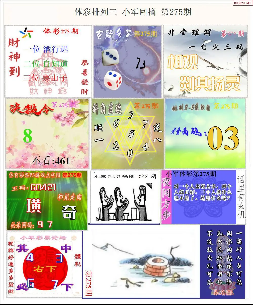 体彩P3小军网摘版
