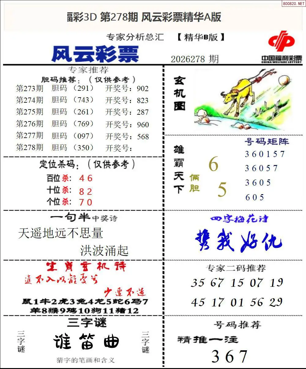 A170风云彩票精华B