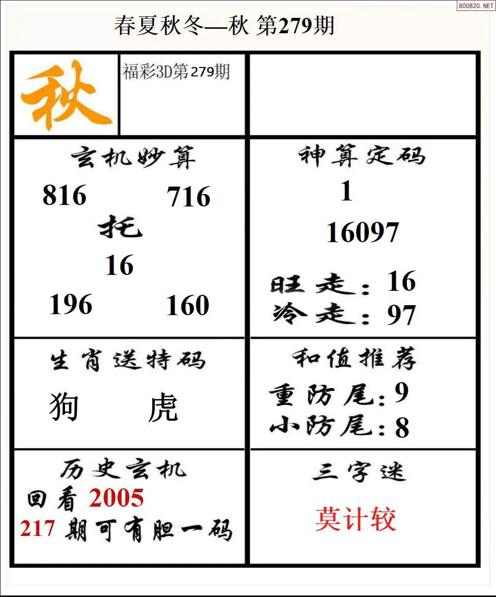 A191春夏秋冬3版