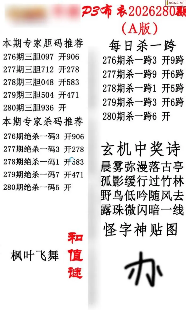 p3牛彩布衣A版